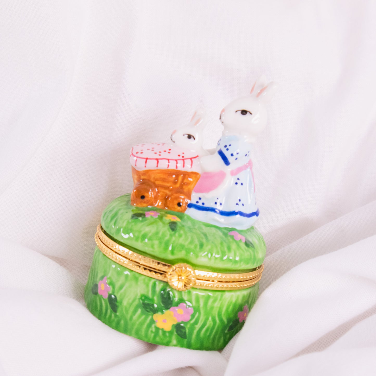 Bunny Picnic Trinket Box