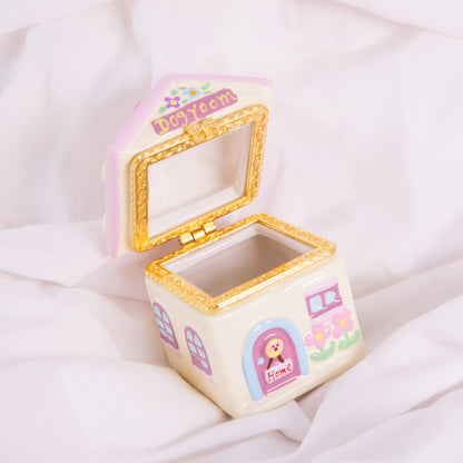Puppy Cottage Trinket Box