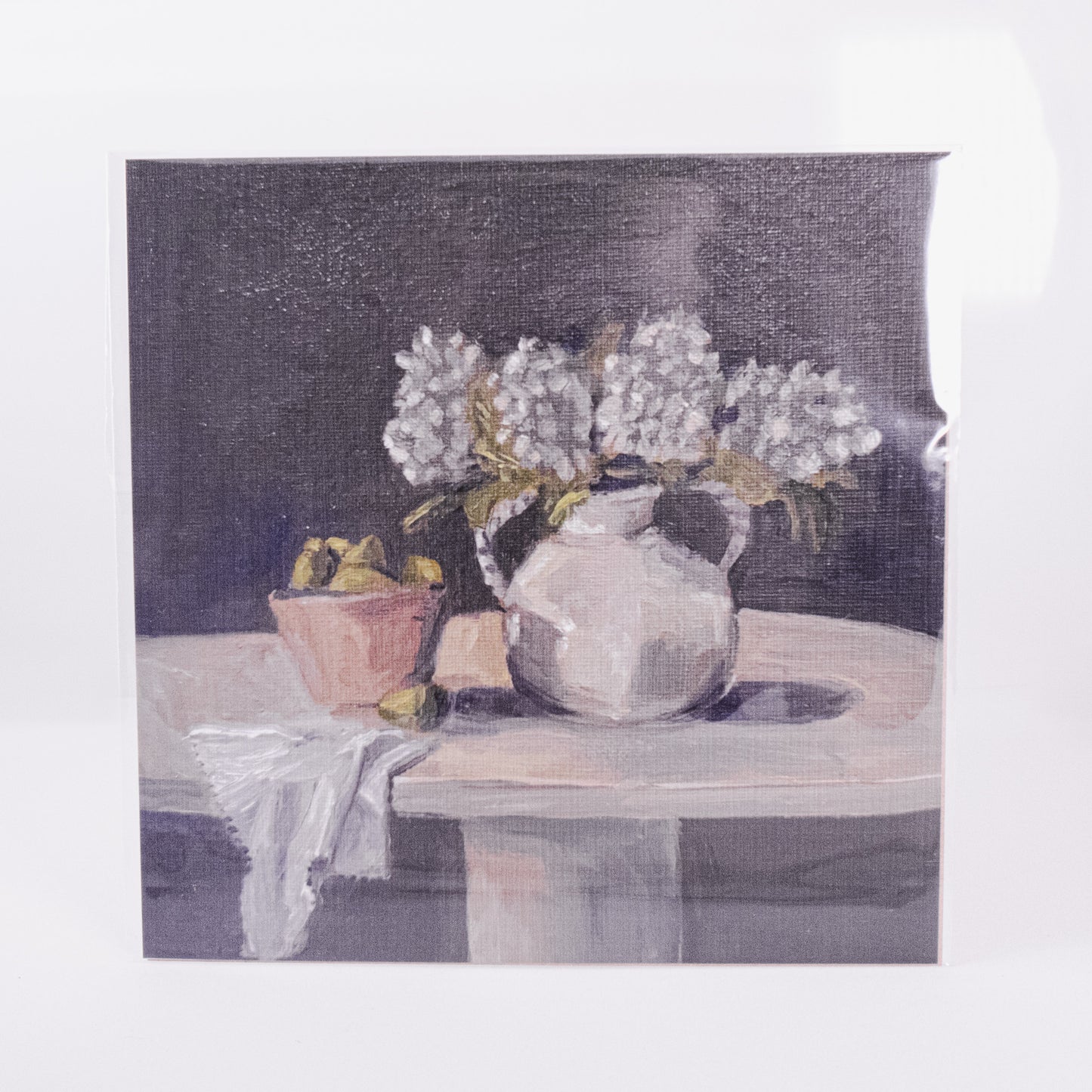 Vase Of Hydrangeas Wall Art Print