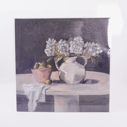 Vase Of Hydrangeas Wall Art Print