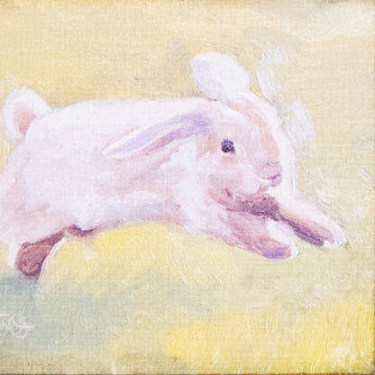 Leaping Bunny Mini Framed Art