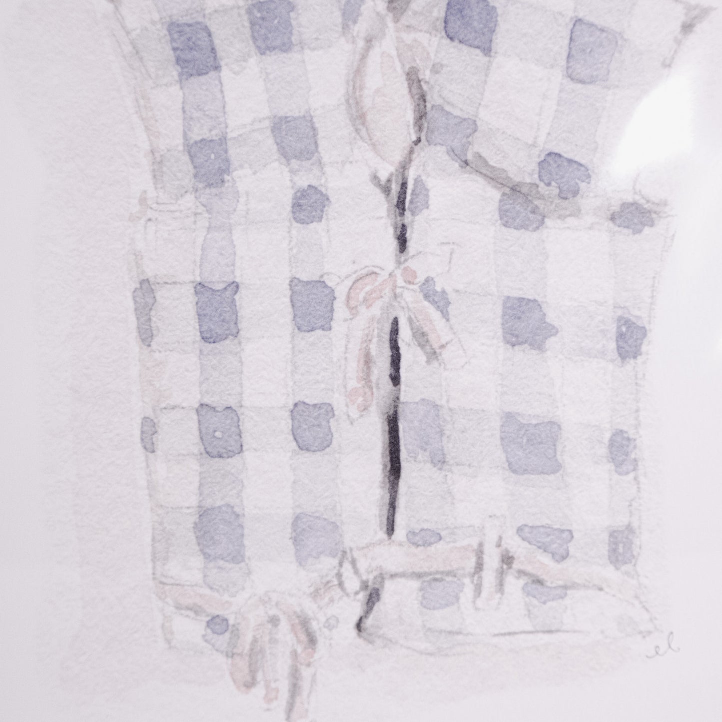 Gingham Life Jacket Wall Art Print