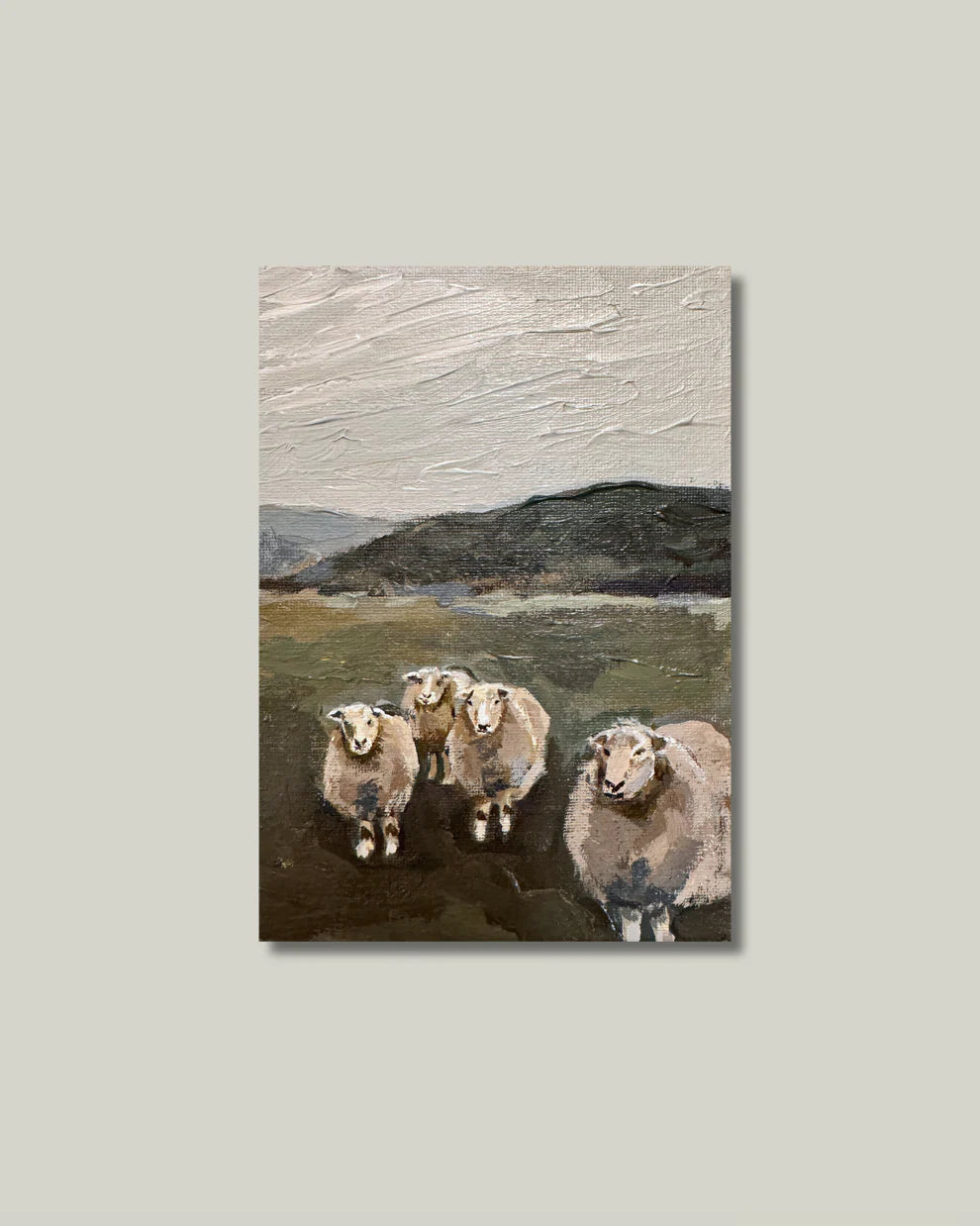 Field Of Sheep Wall Art Print