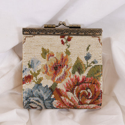 Vintage Floral Card Holder