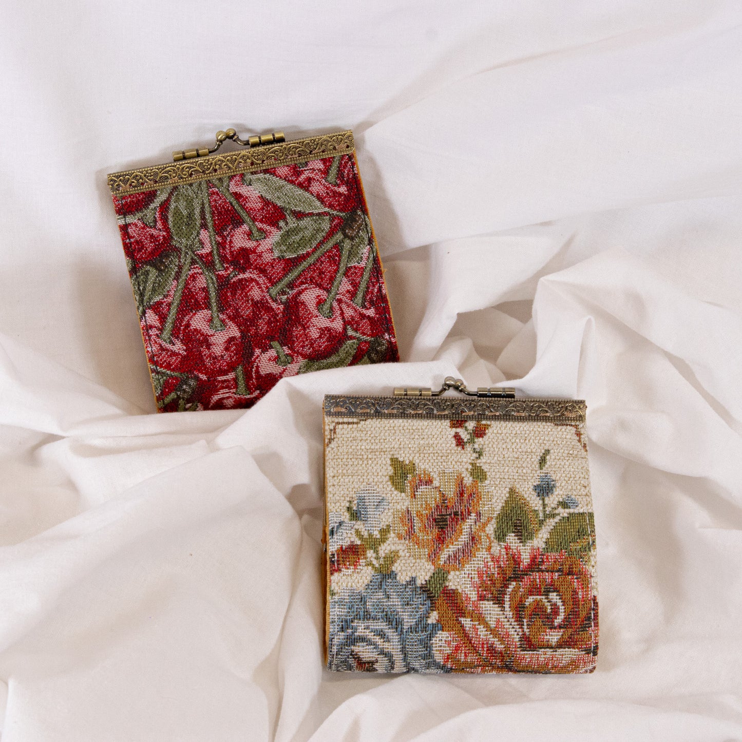 Vintage Floral Card Holder