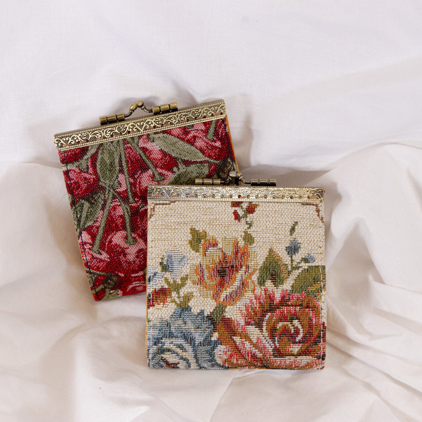 Vintage Floral Card Holder
