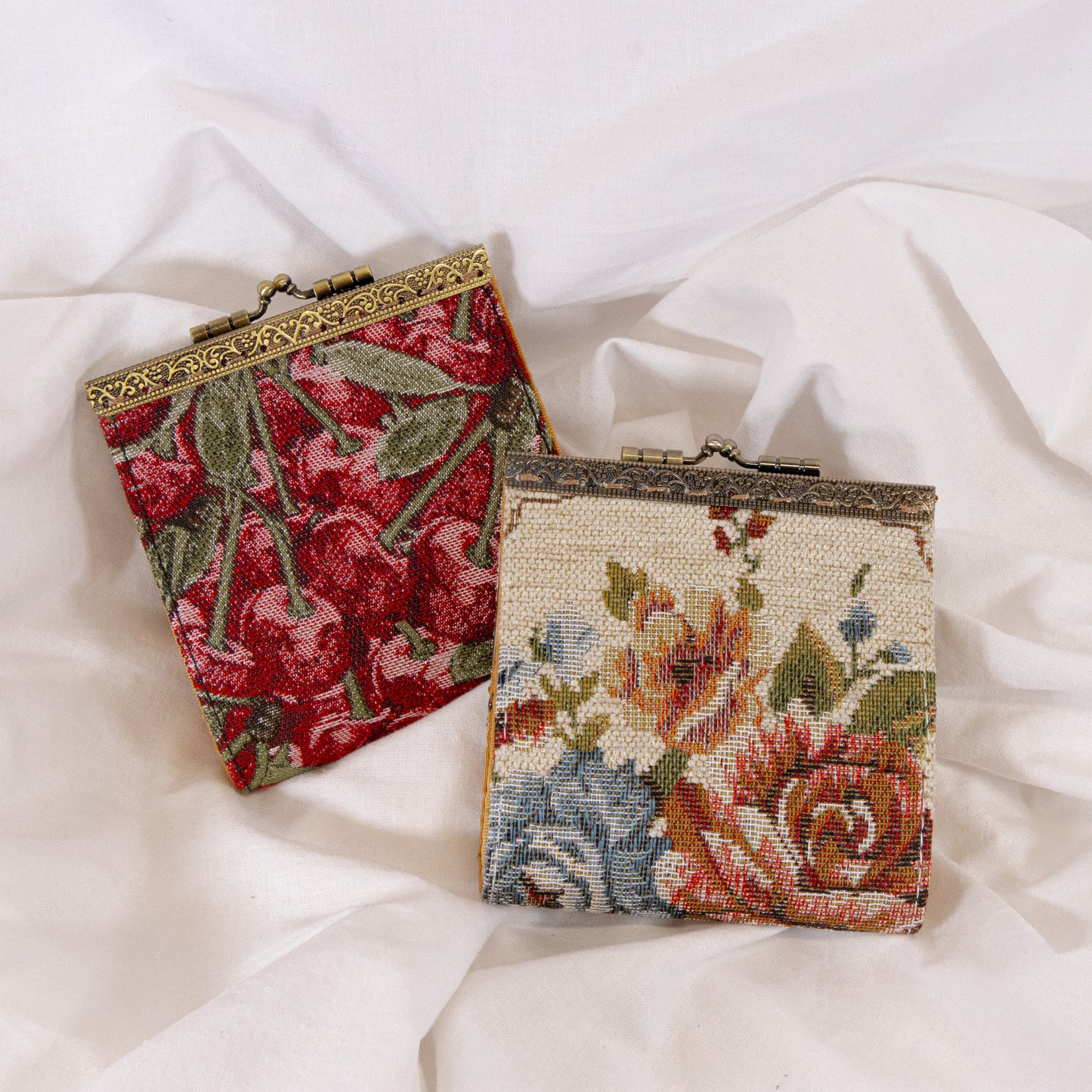 Vintage Floral Card Holder