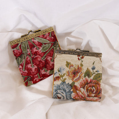Vintage Floral Card Holder