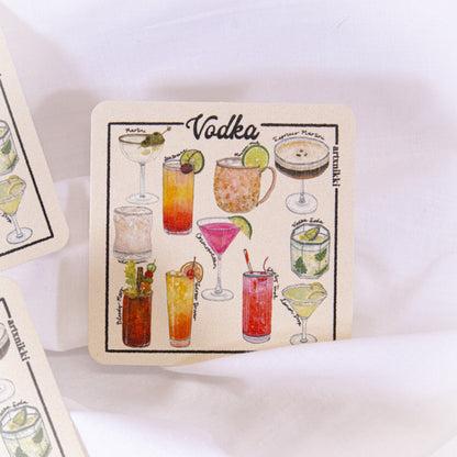 Vodka Cocktails Coaster Set