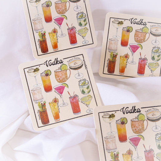 Vodka Cocktails Coaster Set