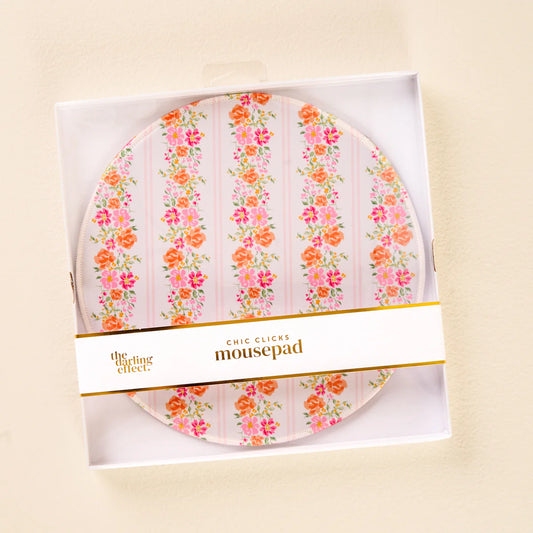 Pink Floral Mousepad