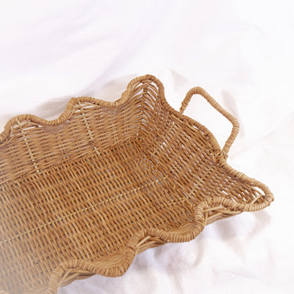 Woven Wavy Edge Tray