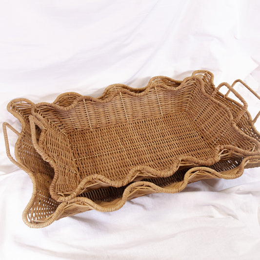 Woven Wavy Edge Tray