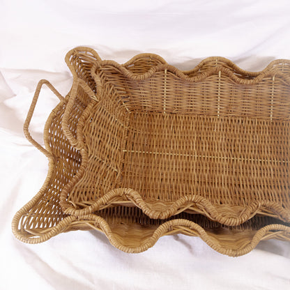 Woven Wavy Edge Tray