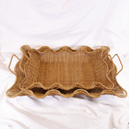 Woven Wavy Edge Tray