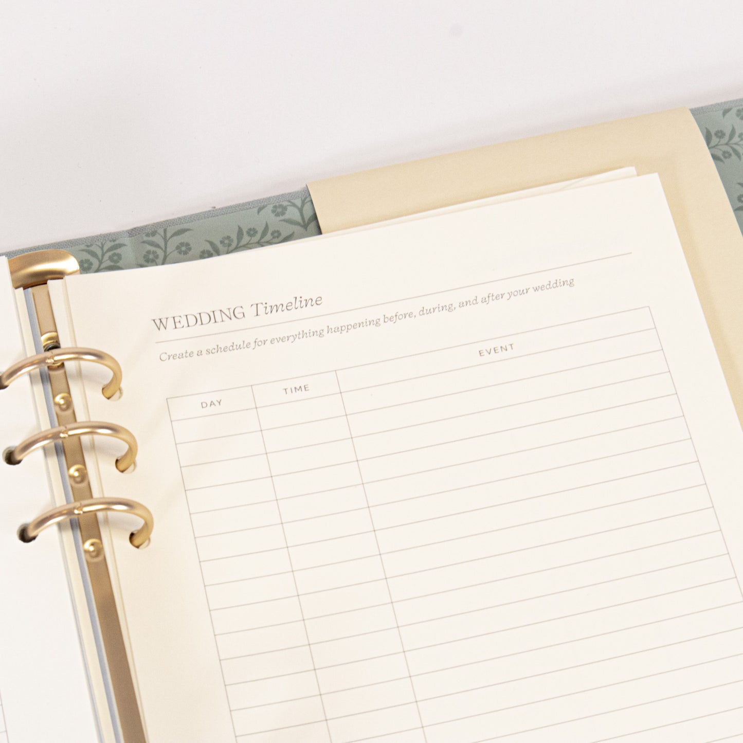 Blue Linen Wedding Binder