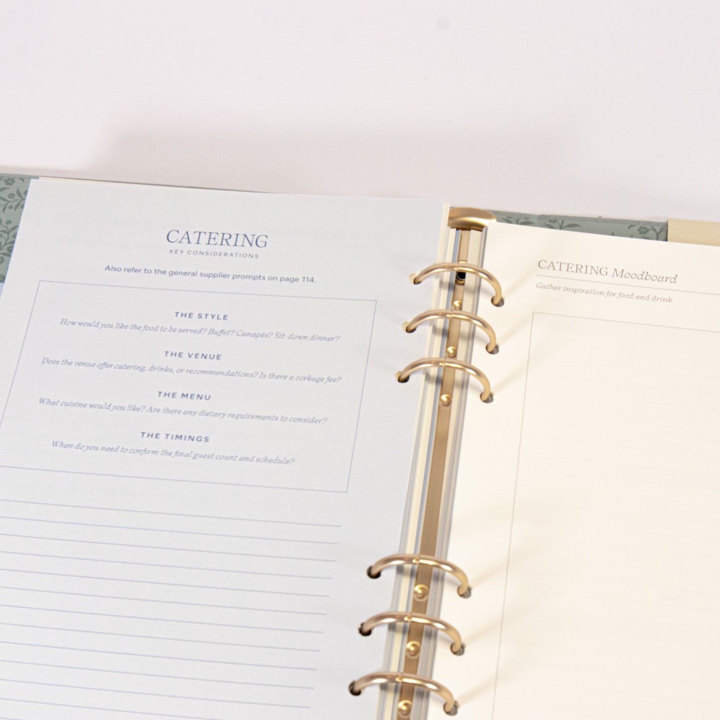 Blue Linen Wedding Binder