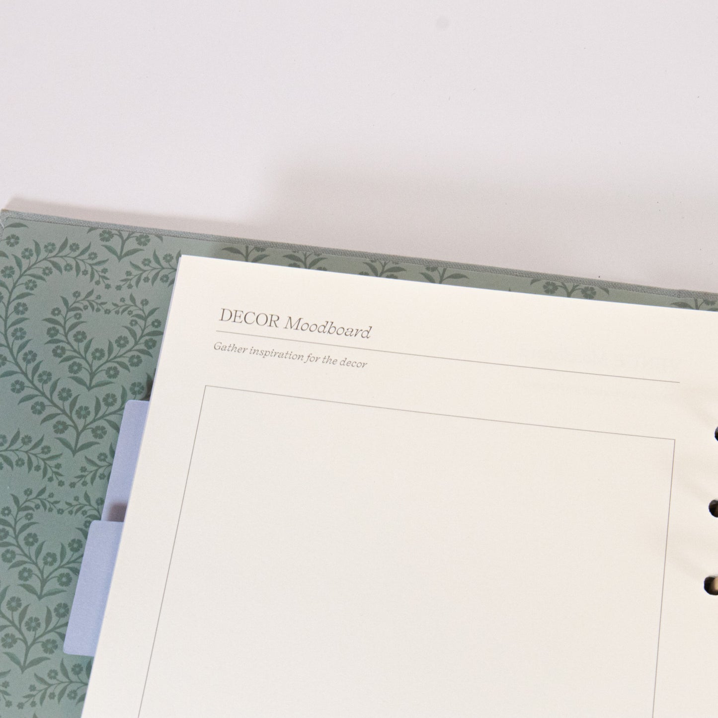 Blue Linen Wedding Binder