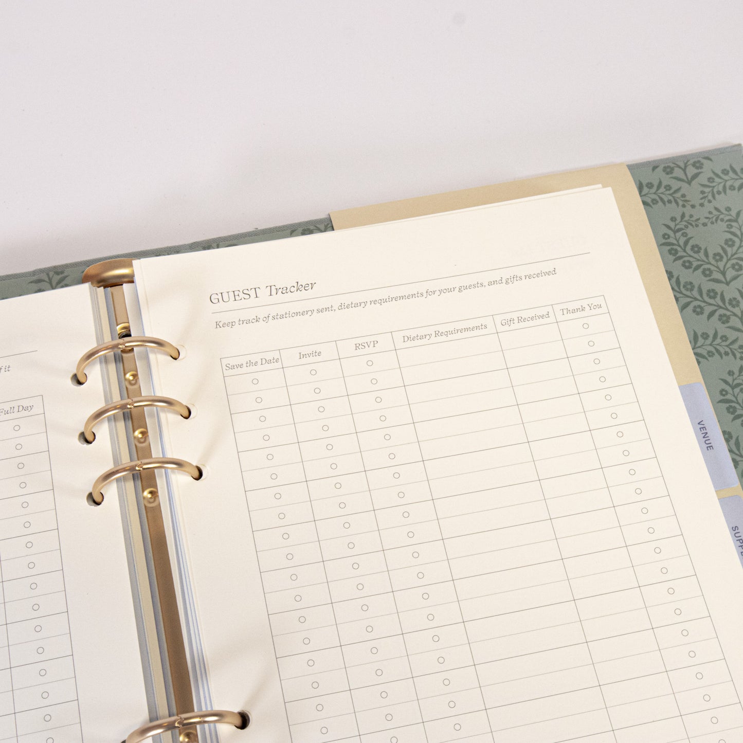 Blue Linen Wedding Binder