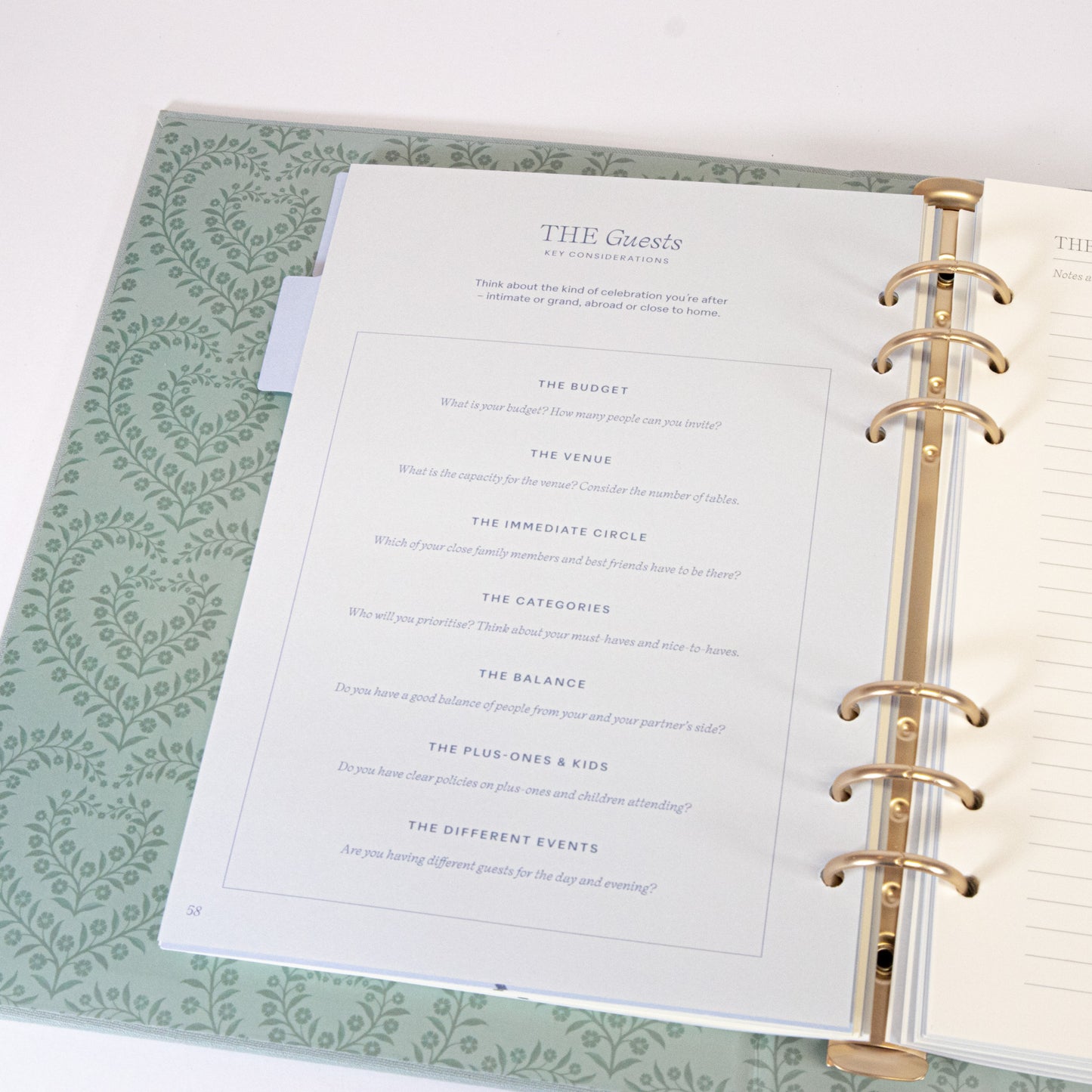 Blue Linen Wedding Binder