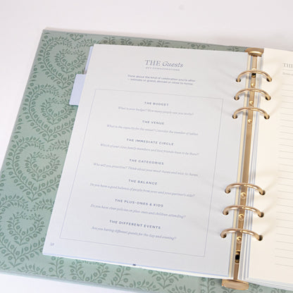 Blue Linen Wedding Binder