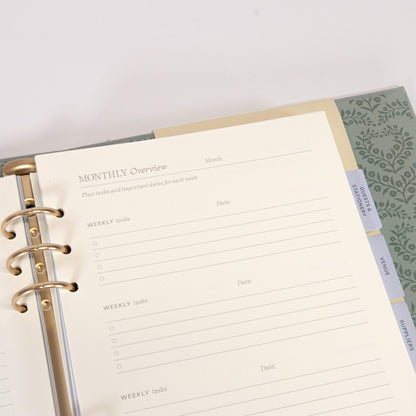 Blue Linen Wedding Binder