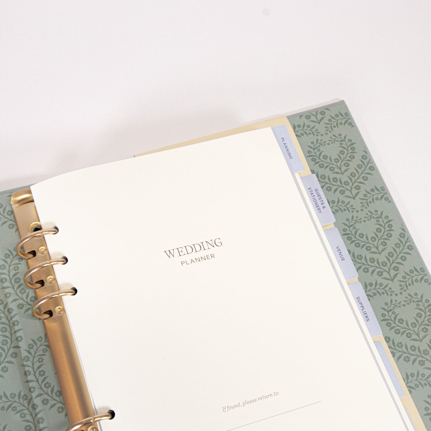Blue Linen Wedding Binder