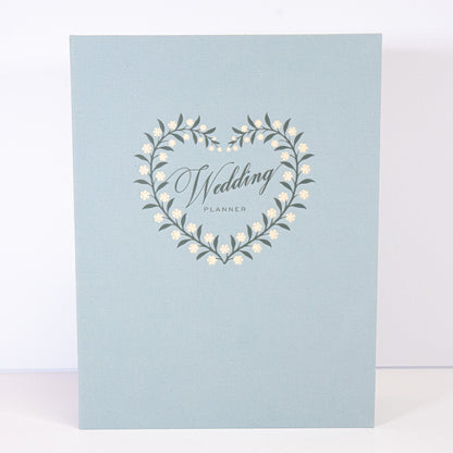 Blue Linen Wedding Binder