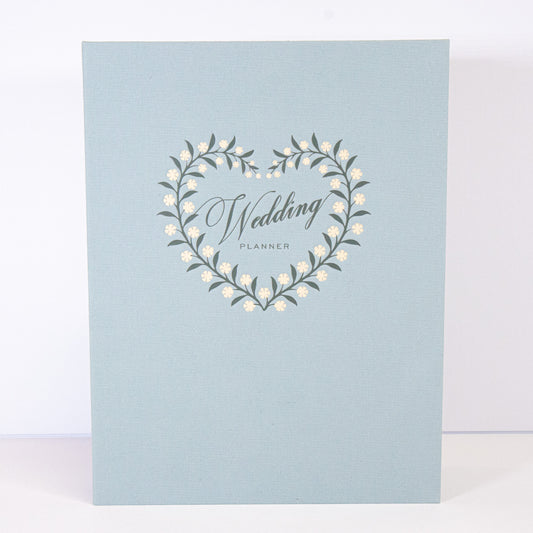 Blue Linen Wedding Binder