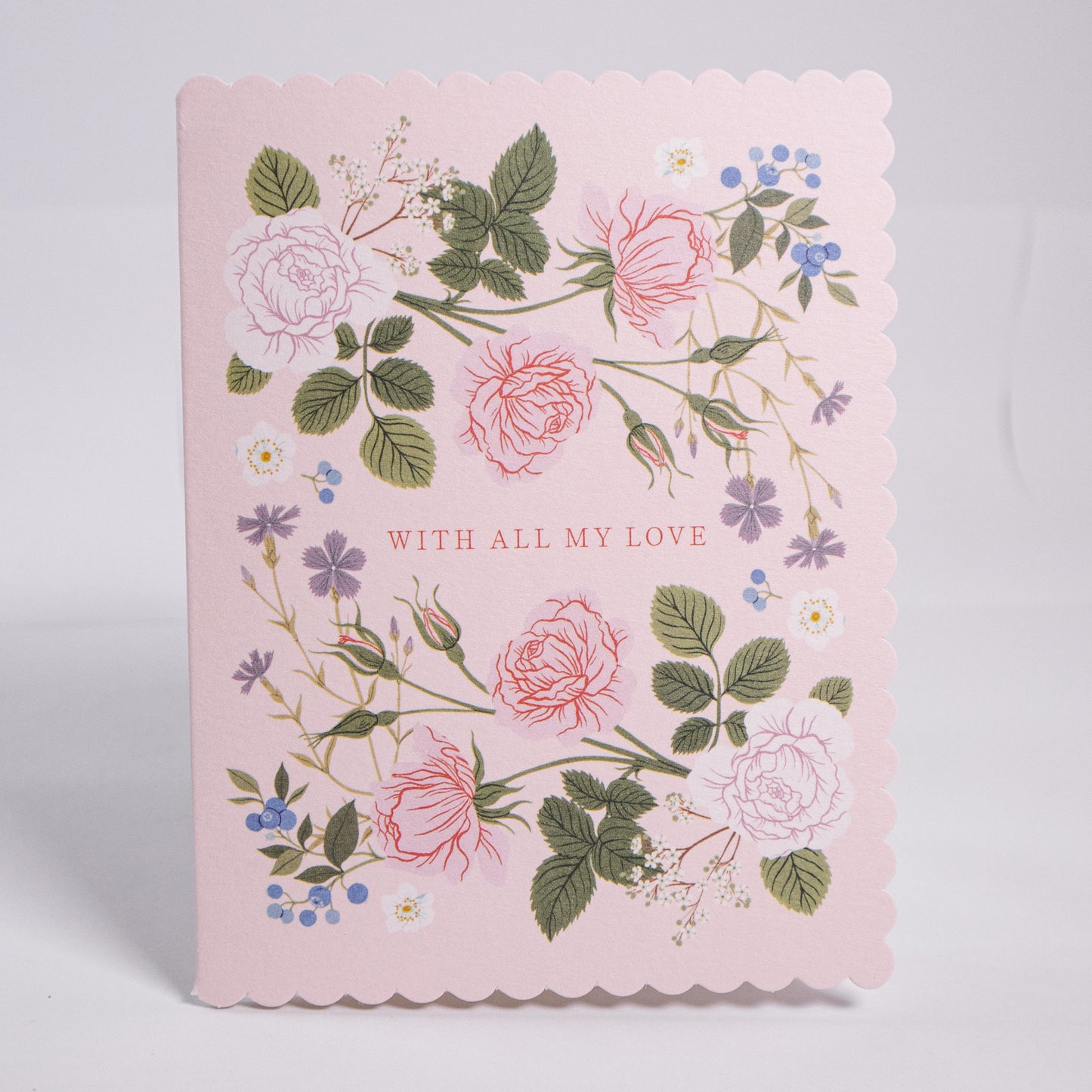 With All My Love Greeting Card