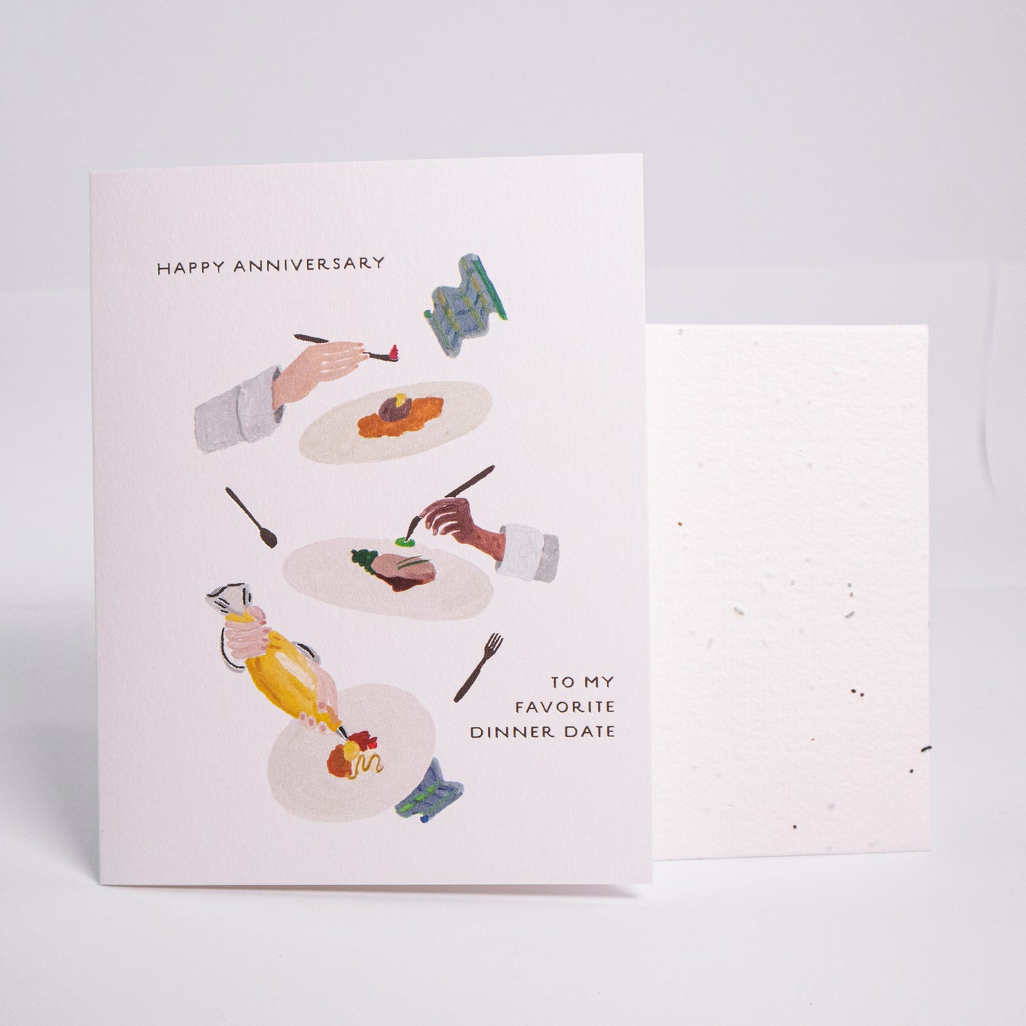 Dinner Date Anniversary Greeting Card