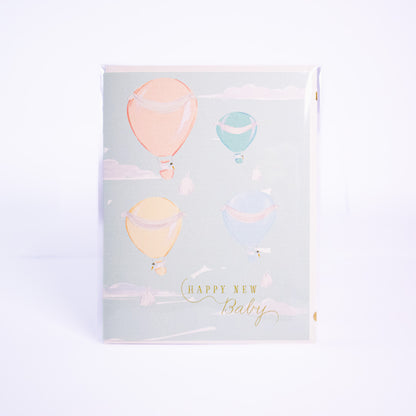 New Baby Air Balloon Greeting Card