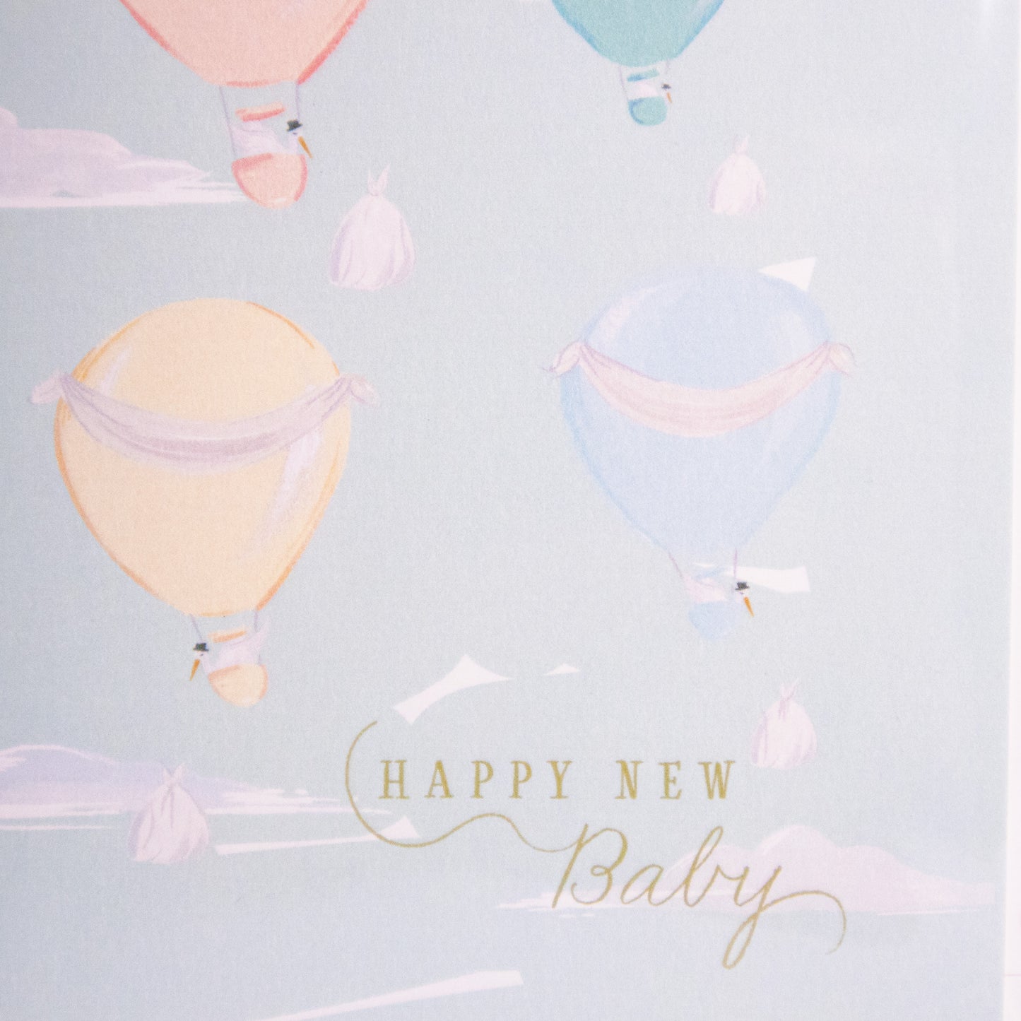 New Baby Air Balloon Greeting Card