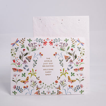 Butterfly Baby Greeting Card