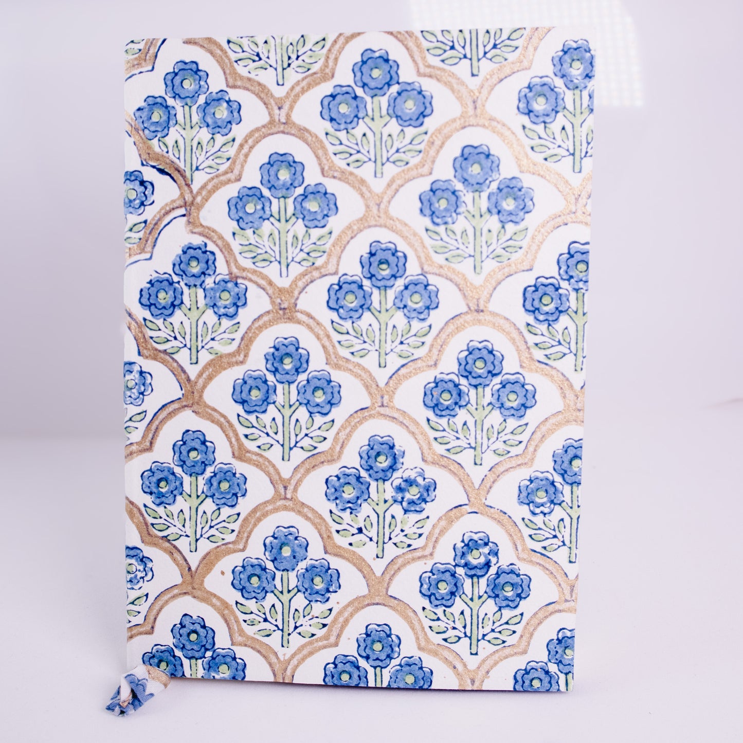 Block Floral Lined Notebook