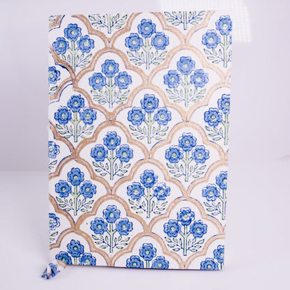 Block Floral Lined Notebook