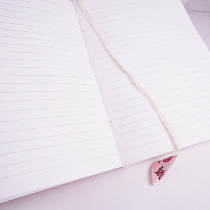 Block Floral Lined Notebook