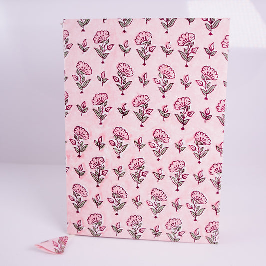 Block Floral Lined Notebook