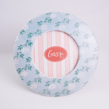 Cottage Floral Round Photo Frame