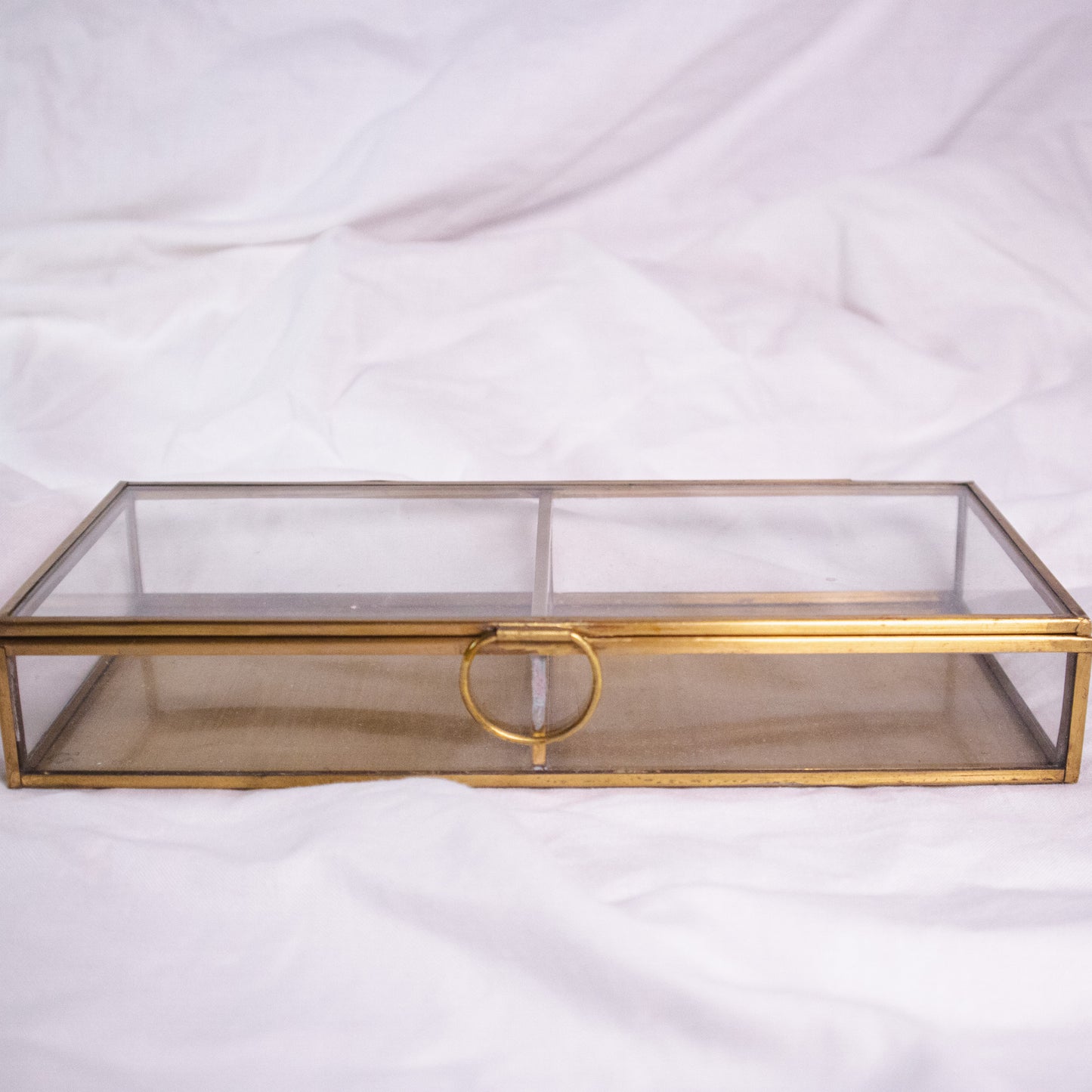Brass Divided Jewelry Box