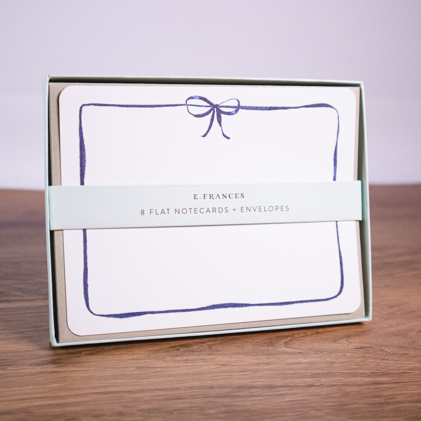 Blue Bow Notecard Set