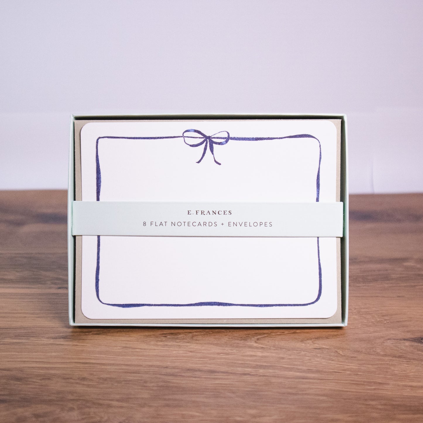 Blue Bow Notecard Set