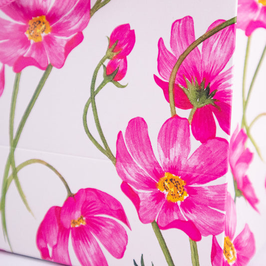 Pink Flowers Gift Bag