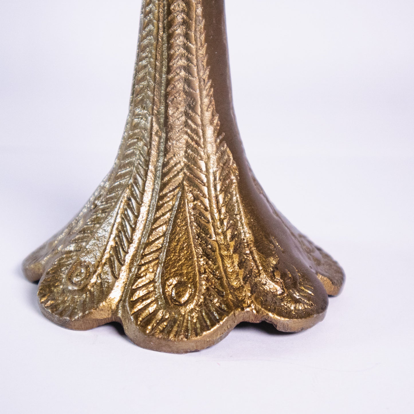 Brass Peacock Candle Holder