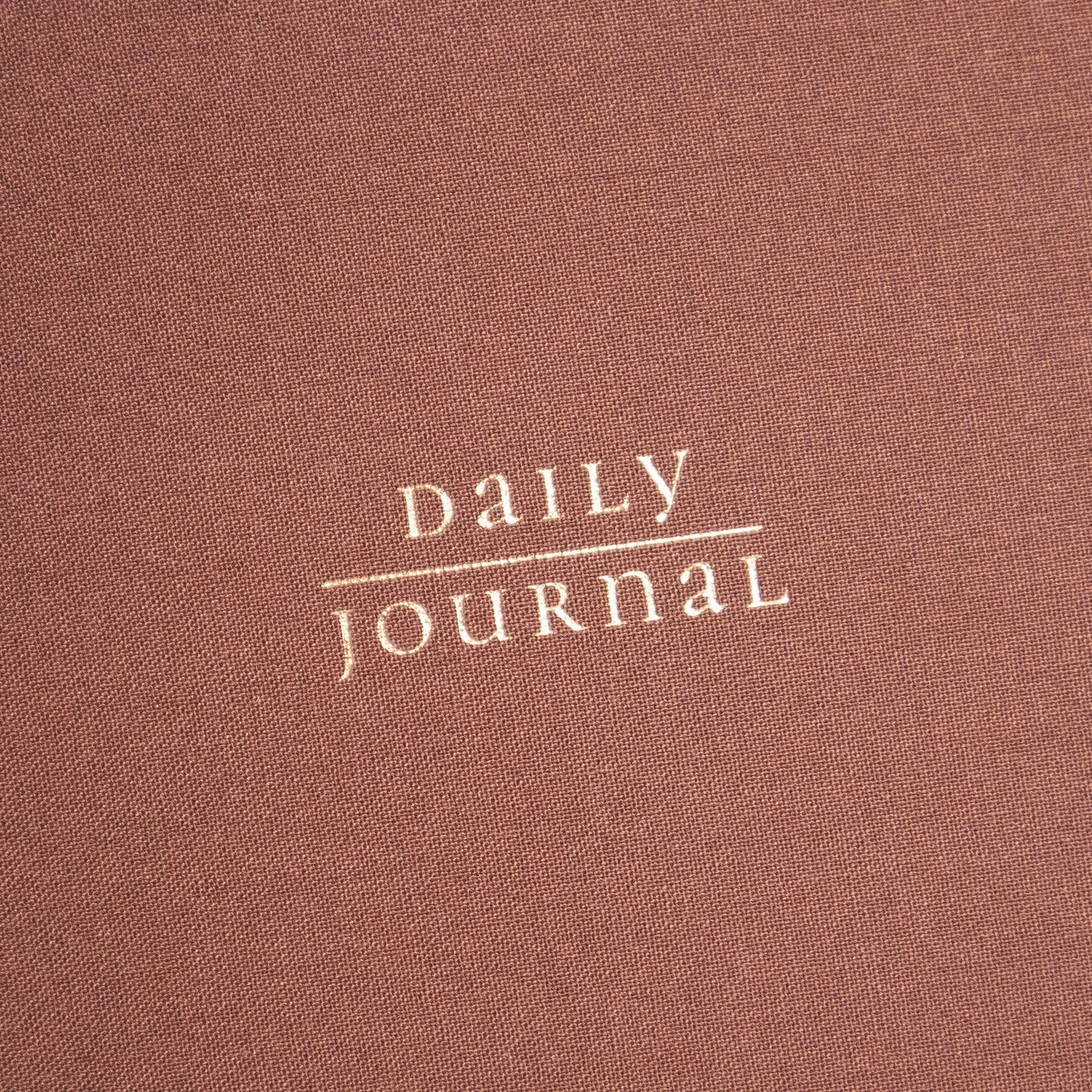 Brown Linen Daily Journal