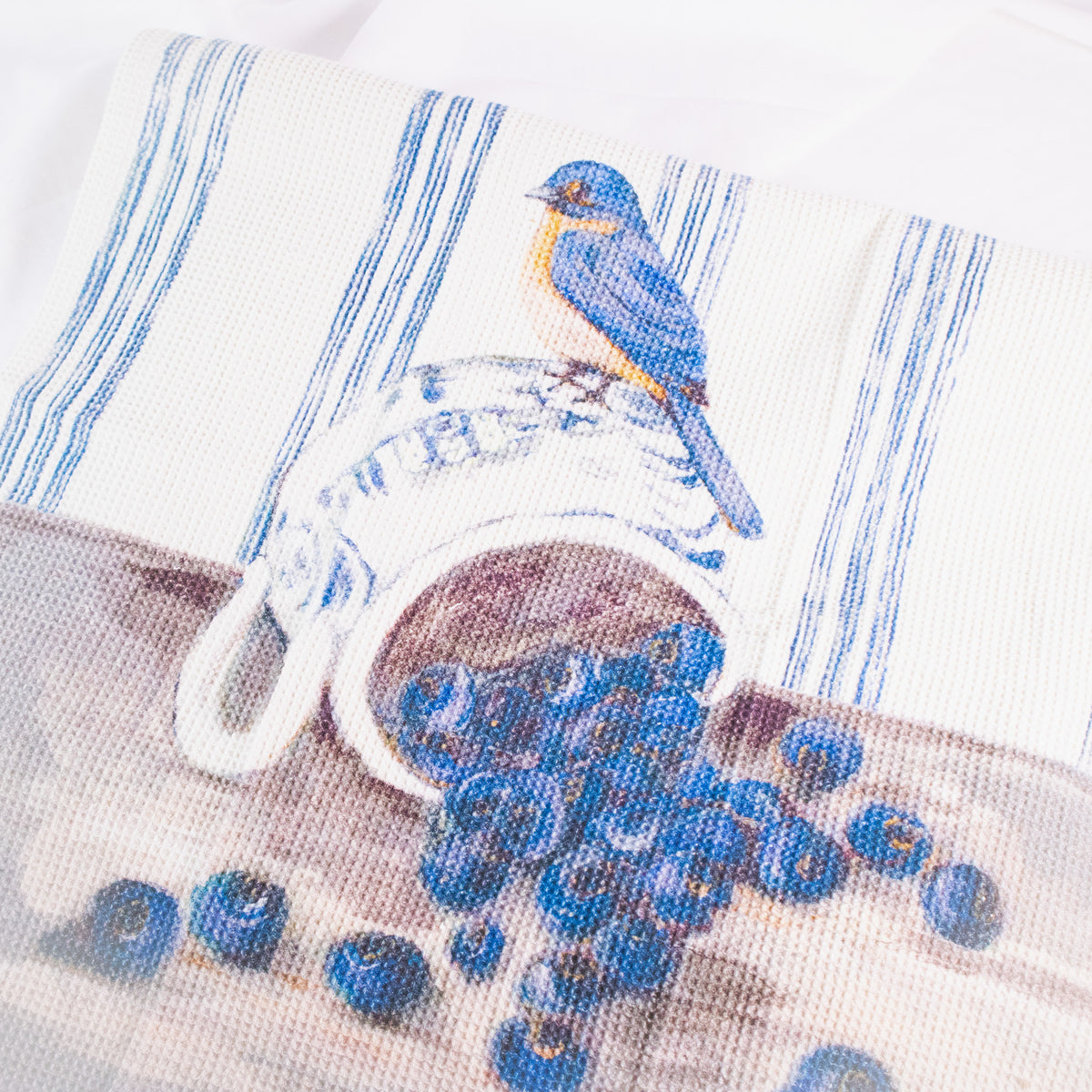 Bird and Fruit Tea Towel