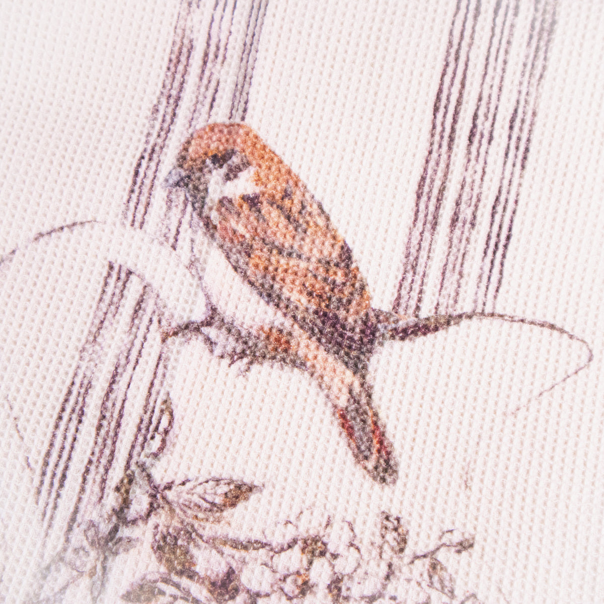Bird and Fruit Tea Towel