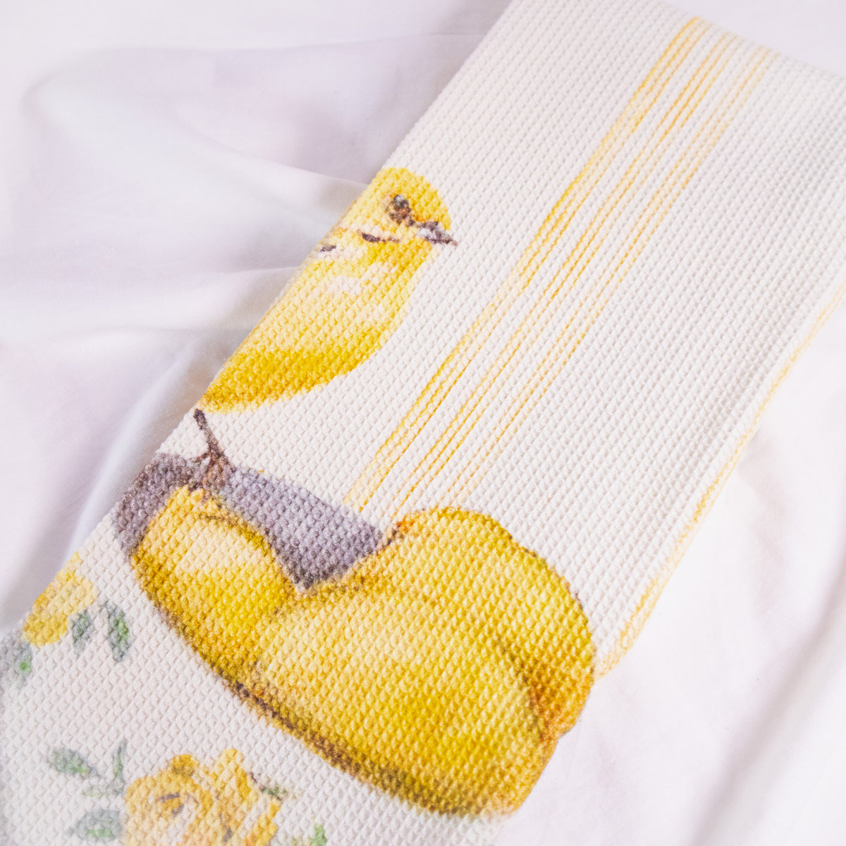 Bird and Fruit Tea Towel