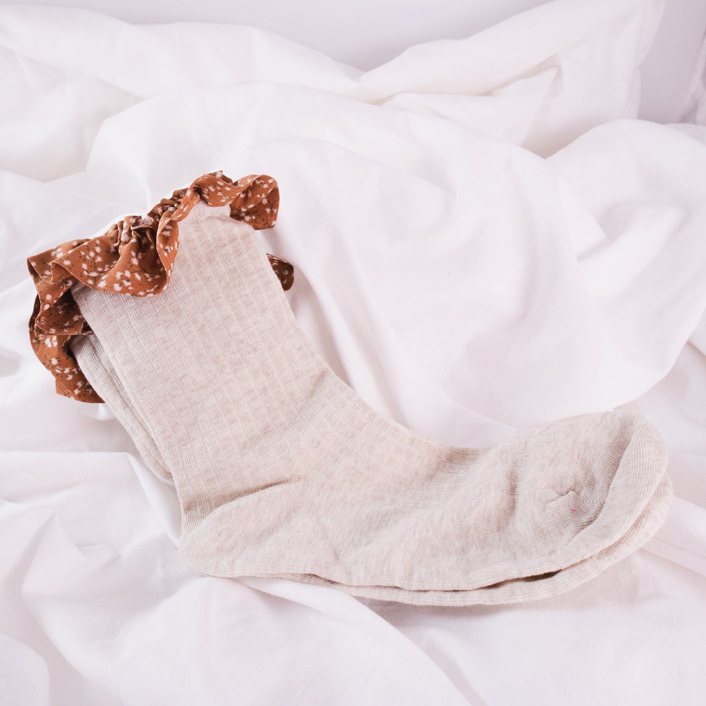 Floral Ruffle Socks
