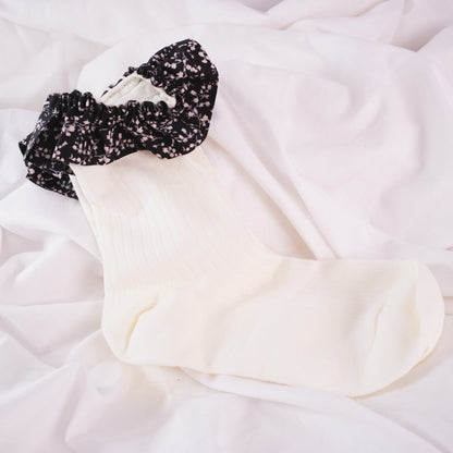 Floral Ruffle Socks